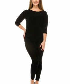 Jostar Non Iron ( Acetate ) Non Iron Quarter Sleeve Scoop Top-134AY-QRS1