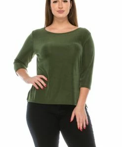 Jostar Non Iron Image Top 3/4 Sleeve Plus, 134AY-QX