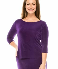 Jostar Non Iron Image Top 3/4 Sleeve Plus, 134AY-QX