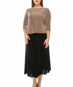 Jostar Non Iron ( Acetate ) Non Iron Quarter Sleeve Scoop Top-134AY-QRS1