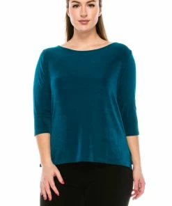 Jostar Non Iron Image Top 3/4 Sleeve Plus, 134AY-QX