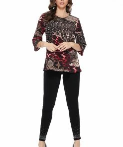 Jostar Quarter Sleeves BG Merrow Top Quarter Sleeve Print-158BG-QRP1-W179