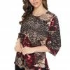 Jostar Quarter Sleeves BG Merrow Top Quarter Sleeve Print-158BG-QRP1-W179