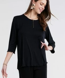 Jostar Women's Stretch Merrow Quarter Sleeve Top-158BN-QRS1