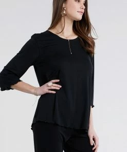 Jostar Women's Stretch Merrow Quarter Sleeve Top-158BN-QRS1