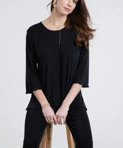 Jostar Women's Stretch Merrow Quarter Sleeve Top-158BN-QRS1