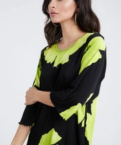 Jostar Women's Stretchy Merrow Top Three Quarter Print-158BN-QRP1-W113