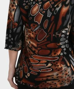 Jostar Women's Stretchy Merrow Top Three Quarter Print-158BN-QRP1-W207 Tops