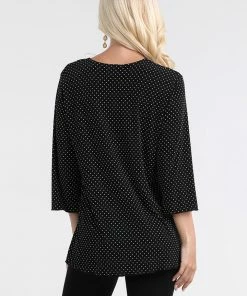 Jostar Women's Stretchy Merrow Top Three Quarter Print-158BN-QRP1-W990