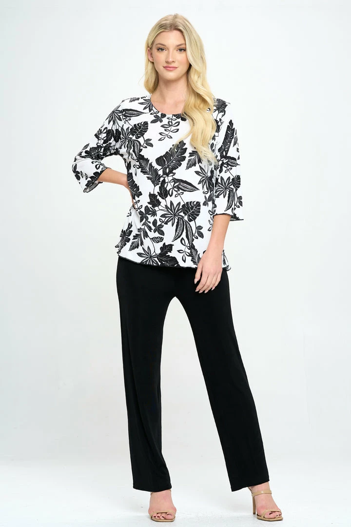 Jostar Online Stretchy Merrow Top Three Quarter Print-158BN-QRP1-W324