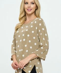 Jostar Tops Stretchy Merrow Top Three Quarter Print-158BN-QRP1-W360