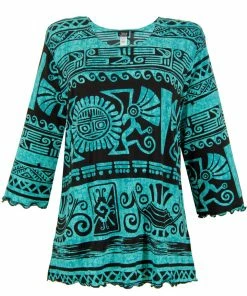 Tops Jostar Women's Stretchy Merrow Top Three Quarter Print-158BN-QRP1-W901