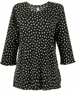 Jostar Women's Stretchy Merrow Top 3/4 Sleeve Print Plus, 158BN-QXP-W032