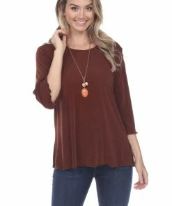 Jostar Women's Stretch Merrow Quarter Sleeve Top-158BN-QRS1