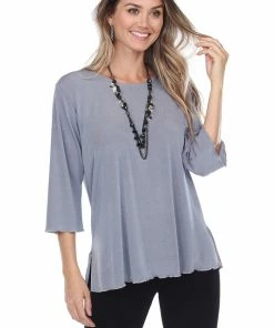 Jostar Women's Stretch Merrow Quarter Sleeve Top-158BN-QRS1