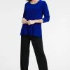 Jostar Non Iron ( Acetate ) Non Iron Long Sleeve Scoop Neck Top-193AY-LRS1