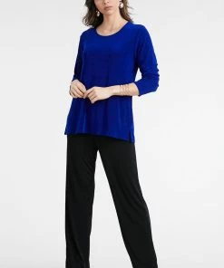 Jostar Non Iron ( Acetate ) Non Iron Long Sleeve Scoop Neck Top-193AY-LRS1