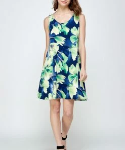 Jostar HIT Missy Tank Dress Sleeveless Prints-703HT-TP-W050 Short Length
