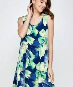 Jostar HIT Missy Tank Dress Sleeveless Prints-703HT-TP-W050 Short Length