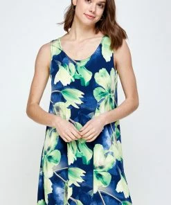 Jostar HIT Missy Tank Dress Sleeveless Prints-703HT-TP-W050 Short Length