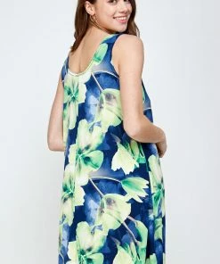 Jostar HIT Missy Tank Dress Sleeveless Prints-703HT-TP-W050 Short Length