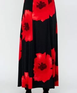 Jostar Women's Stretchy Flare Skirt-602BN-ARP2-W113