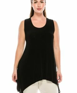 Jostar Women's Non Iron Side Drop Tank Tunic-230AY-TRS1 Non Iron ( Acetate )