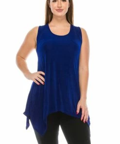 Jostar Women's Non Iron Side Drop Tank Tunic-230AY-TRS1 Non Iron ( Acetate )