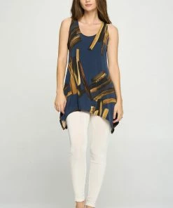 Jostar Online HIT Shark Bite Hem Tank-257HT-TRP1-W315 Tops