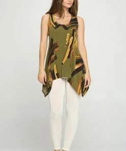 Jostar Online HIT Shark Bite Hem Tank-257HT-TRP1-W315 Tops