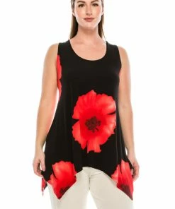 Jostar HIT Shark Bite Hem Tank -257HT-TRP1-W113 Tops