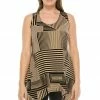 Sleeveless Jostar Women's HIT Side Drop Tank Tunic Print-230HT-TRP1-W911