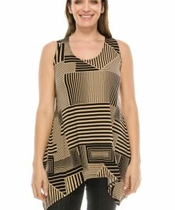Sleeveless Jostar Women's HIT Side Drop Tank Tunic Print-230HT-TRP1-W911
