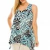 Jostar Women's HIT Side Drop Tank Tunic Plus Print, 230HT-TXP-W193