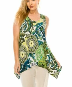 Jostar Women's HIT Side Drop Tank Tunic Plus Print, 230HT-TXP-W193