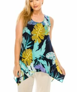 Jostar Women's HIT Side Drop Tank Tunic Plus Print, 230HT-TXP-W200 Tops