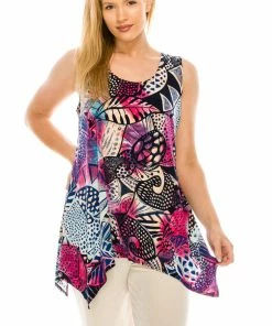 Jostar Women's HIT Side Drop Tank Tunic Plus Print, 230HT-TXP-W204