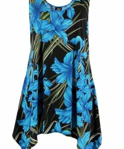 Jostar Women's HIT Side Drop Tank Tunic Plus Print, 230HT-TXP-W679
