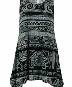 Tops Jostar Women's HIT Side Drop Tank Tunic Plus Print, 230HT-TXP-W901