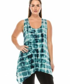 Jostar Women's Rayon Side Drop Tank Tunic Print-230RY-TRP1-W996 Sleeveless