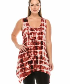 Jostar Women's Rayon Side Drop Tank Tunic Print-230RY-TRP1-W996 Sleeveless