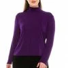 Long Sleeves Jostar Women's Stretchy Turtle Neck Top Long Sleeve One Size, 237BN-LN