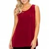 Jostar Tops Stretch Vented Tunic Tank Sleeveless-241BN-TRS1