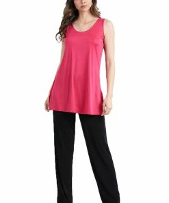 Jostar Tops Stretch Vented Tunic Tank Sleeveless-241BN-TRS1