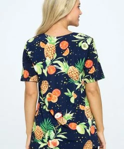 Jostar Online Stretchy Vented Top Short Sleeve Printed, 242BN-SRP1-W327 Tops