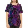 Jostar Women's Stretchy Vented Tunic Top Short Sleeve Plus, 242BN-SXP-W207