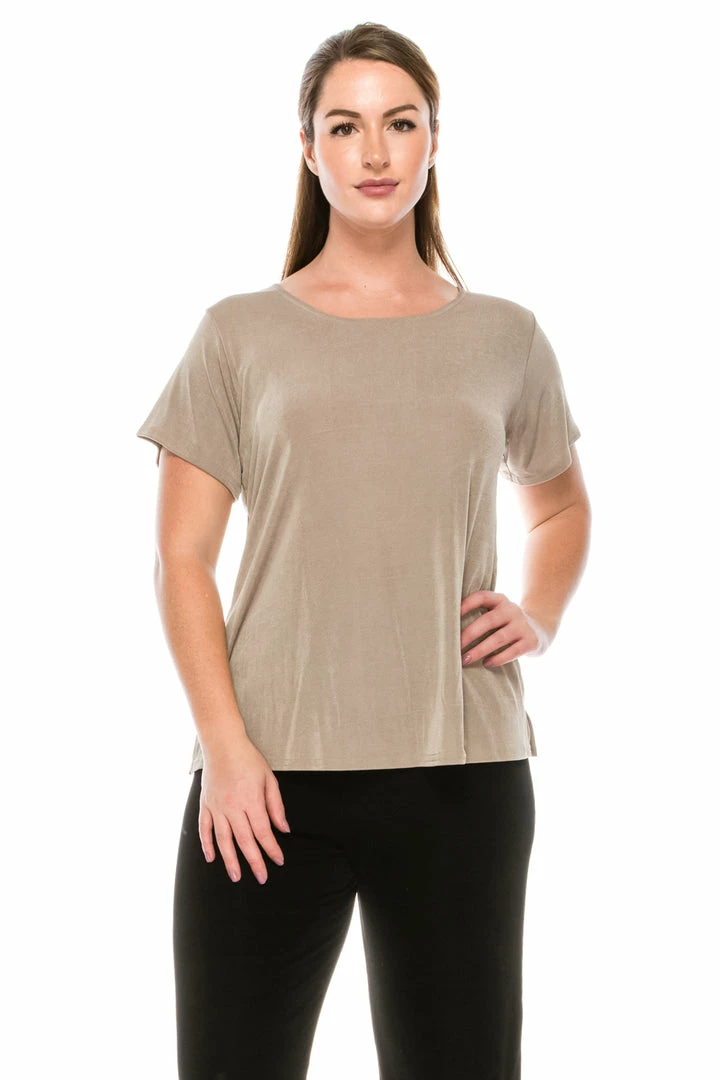 Jostar Tops Stretch Short Sleeve Vented Top -242BN-SRS1