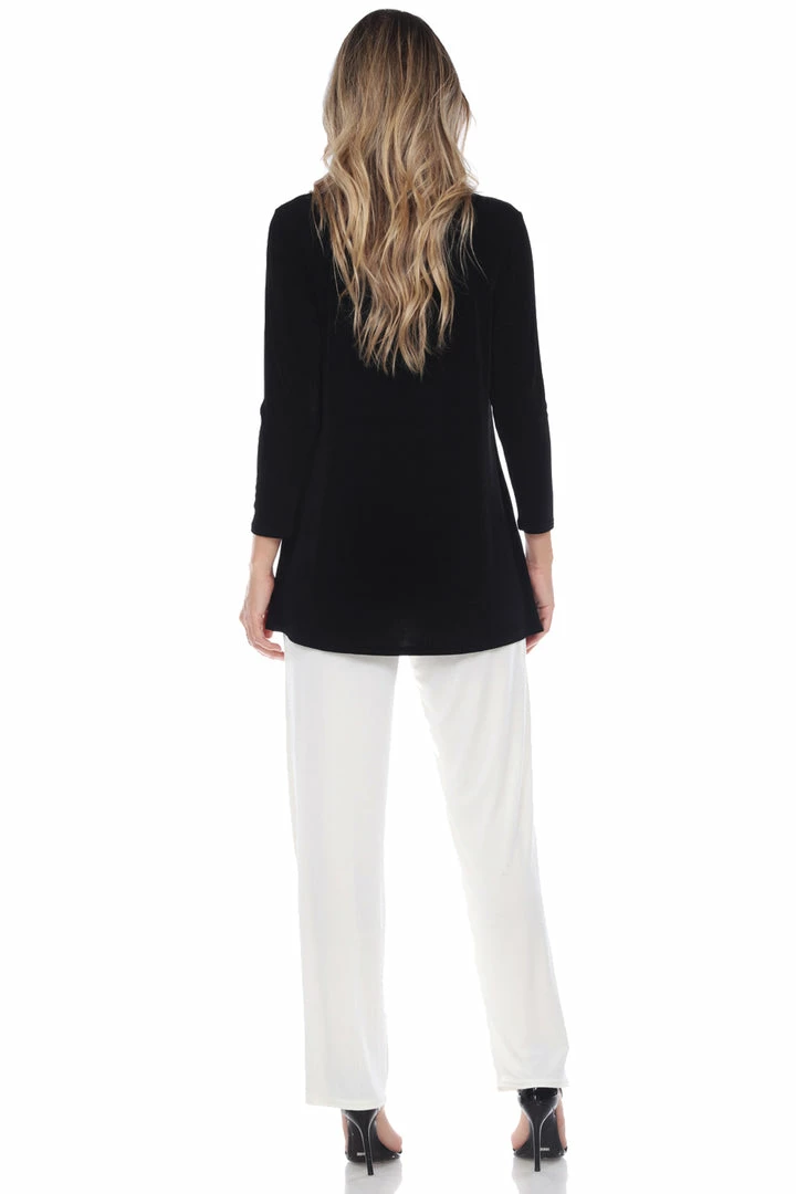 Jostar Women's Non Iron Mock Turtle Neck Long Sleeve Top-248AY-LRS1