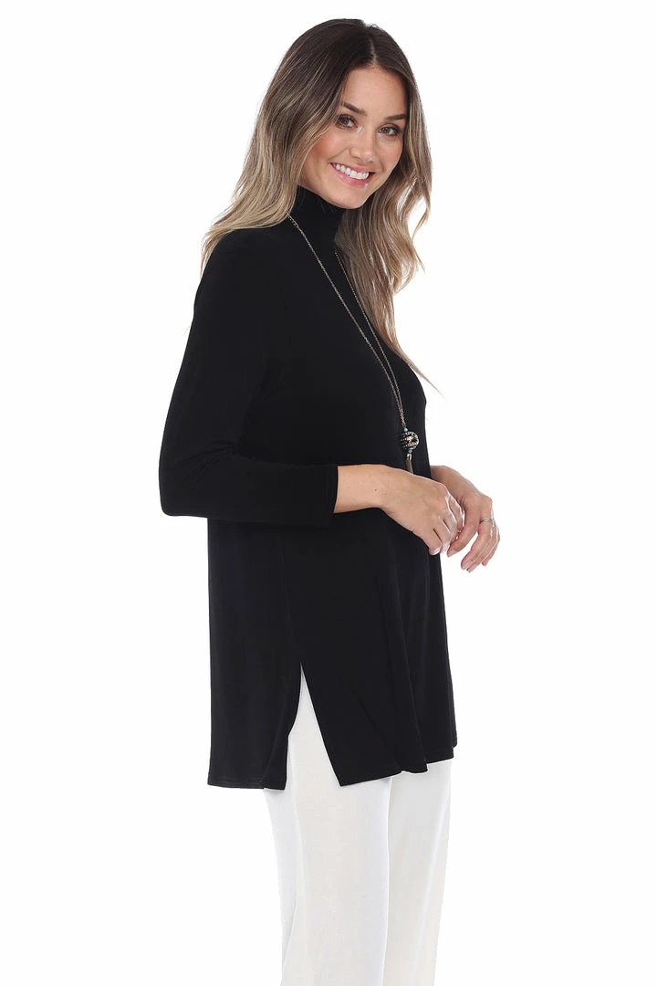 Jostar Women's Non Iron Mock Turtle Neck Long Sleeve Top-248AY-LRS1
