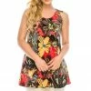 Jostar Sleeveless HIT Flair Straight Bottom Tank TopPrint-250HT-TRP1-W138